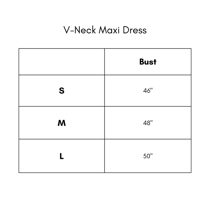 V Neck Maxi Dress - Burgundy