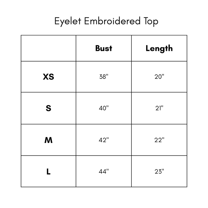 Eyelet Embroidered Top - White