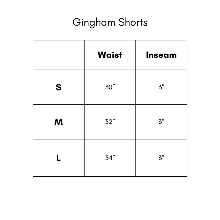 Gingham Shorts - Tan