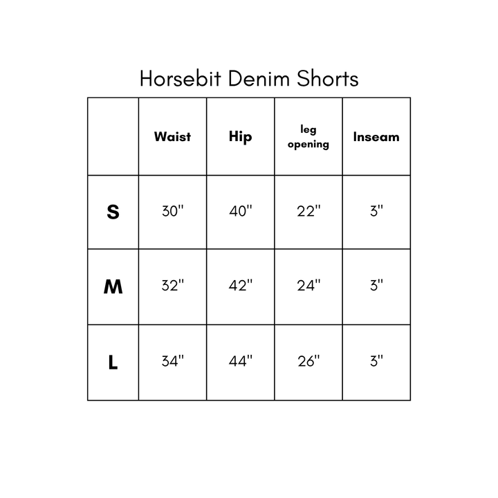 Horsebit Denim Shorts - Brown