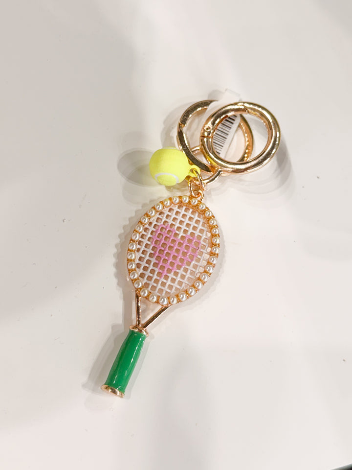 Tennis Heart Keychain