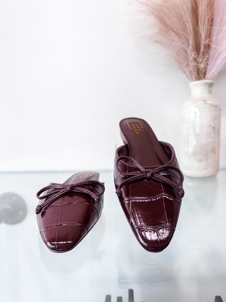 Shu Shop Alexandra Flats - Brown Croco