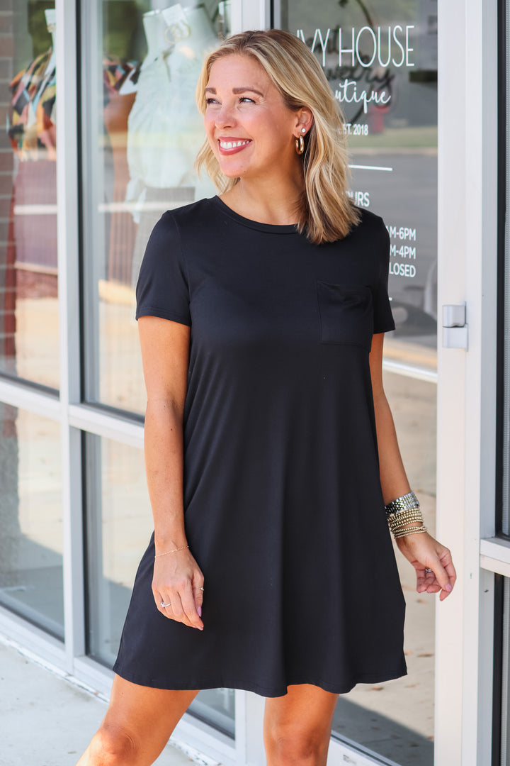 T-Shirt Dress - Black