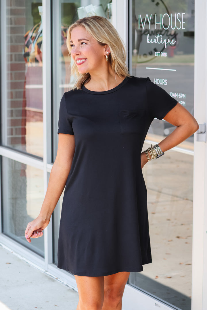 T-Shirt Dress - Black