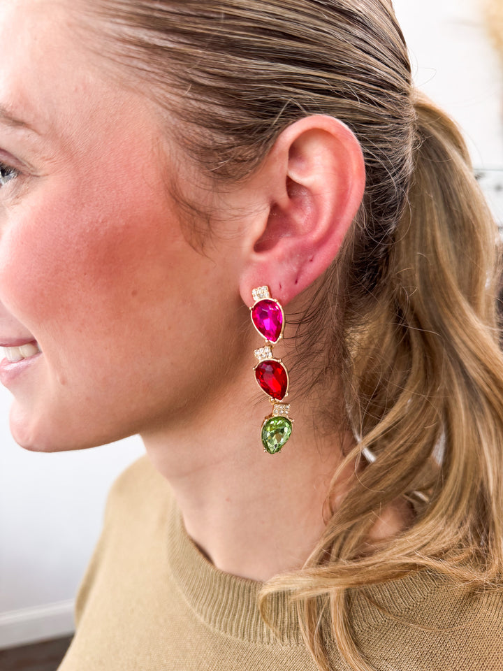 Christmas Light Earrings