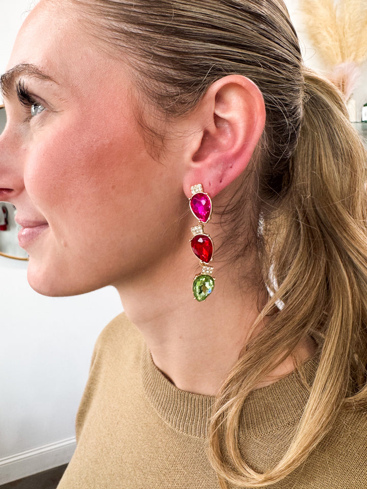 Christmas Light Earrings
