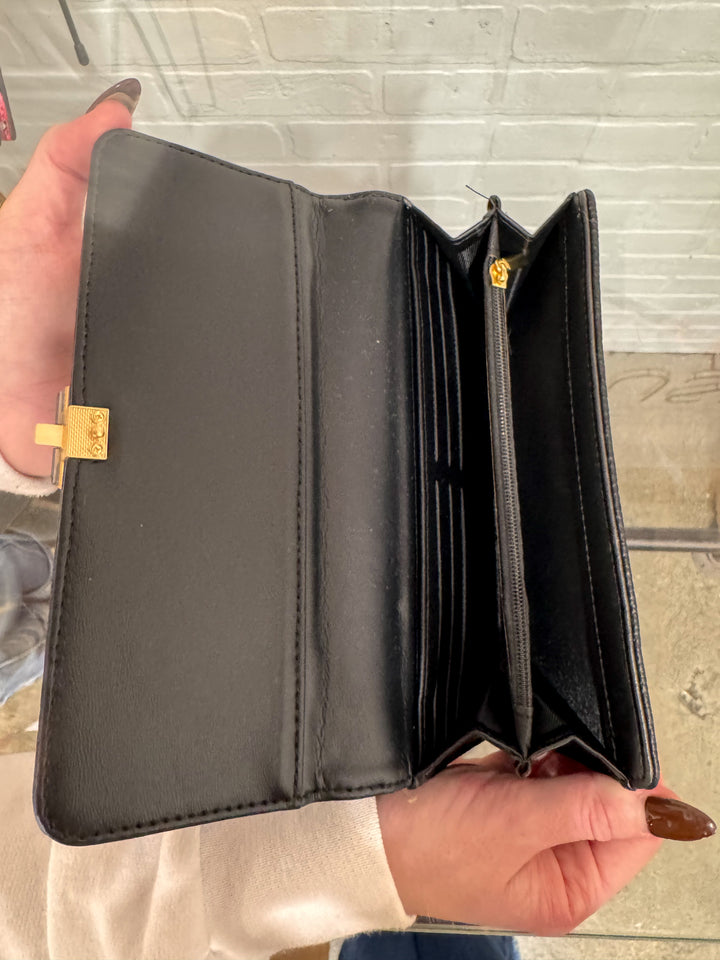 Melissa Large Wallet - Black