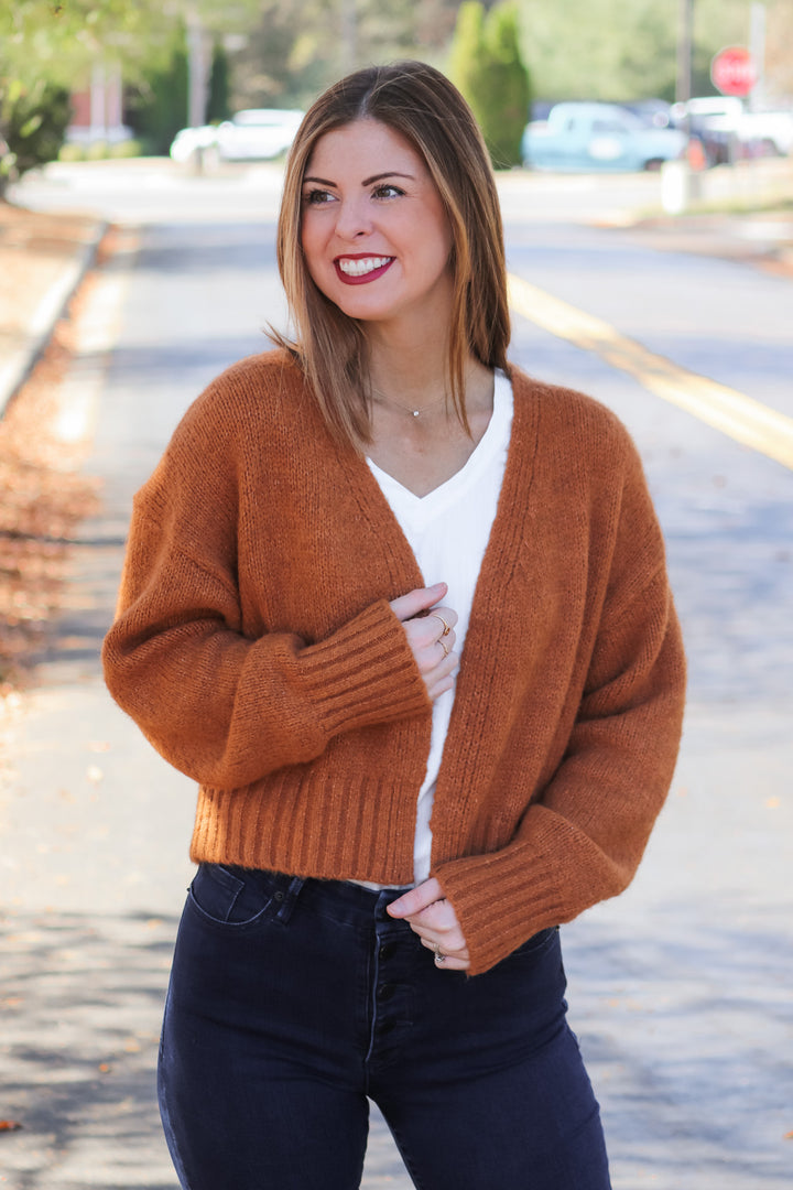 Rhia Cropped Cardigan Sweater