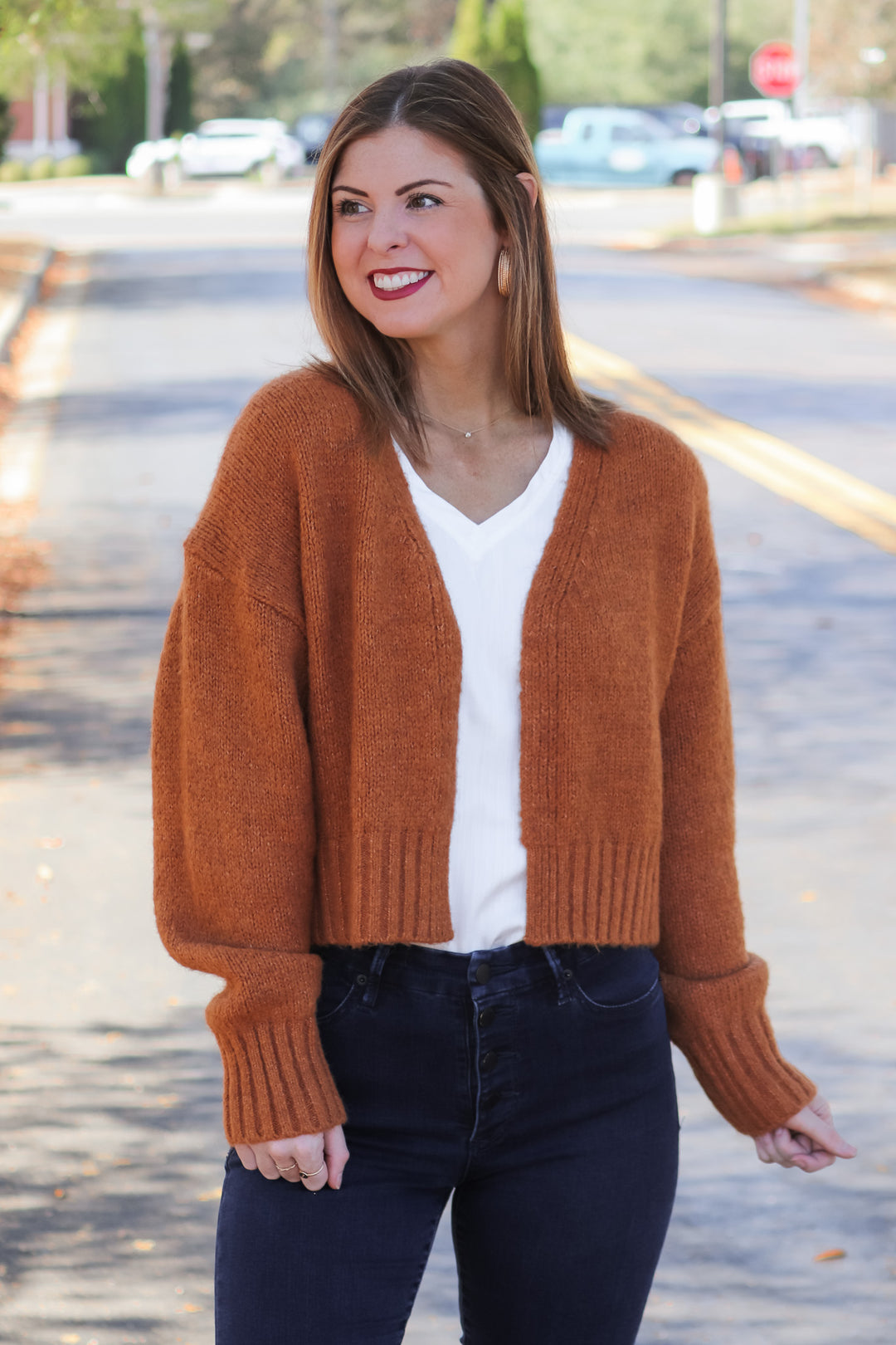 Rhia Cropped Cardigan Sweater