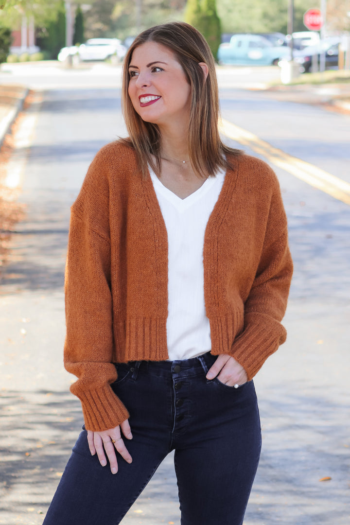 Rhia Cropped Cardigan Sweater