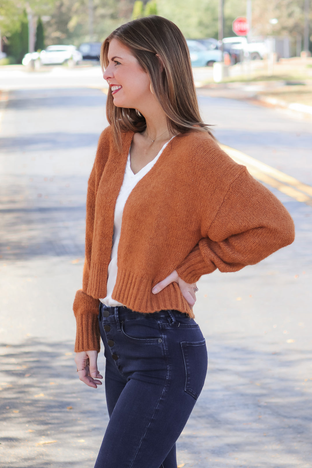 Rhia Cropped Cardigan Sweater