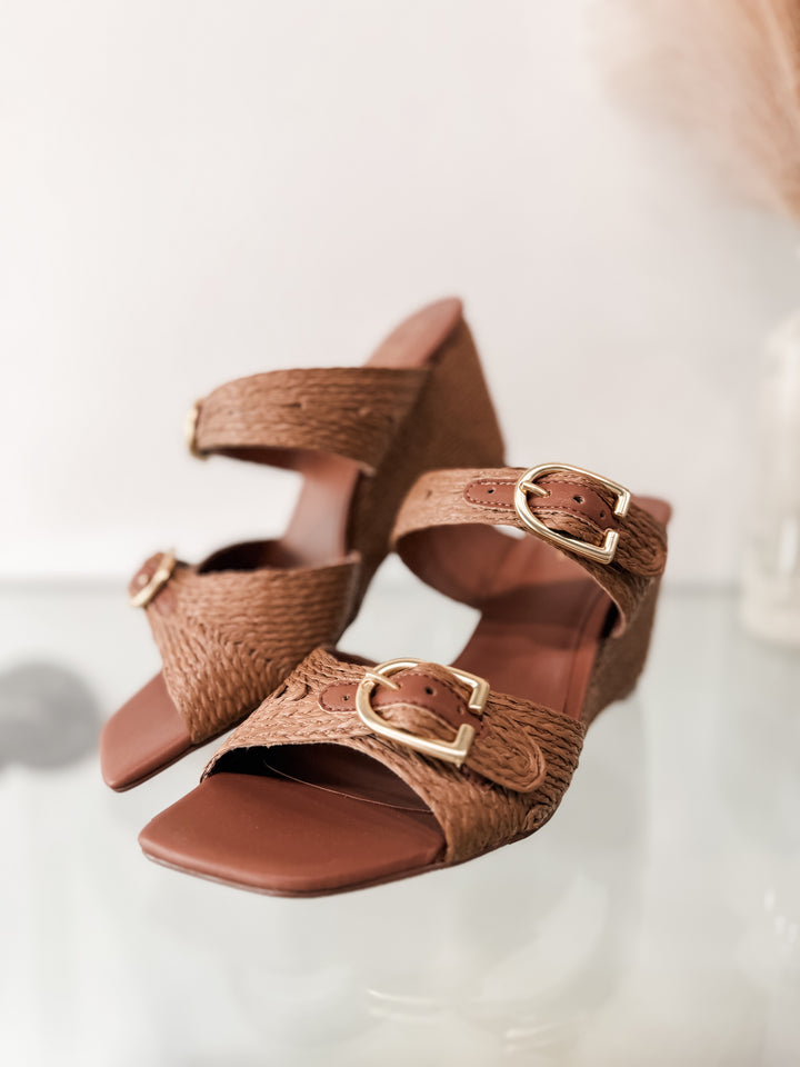 Shu Shop Ignacia Wedges - Brown Woven