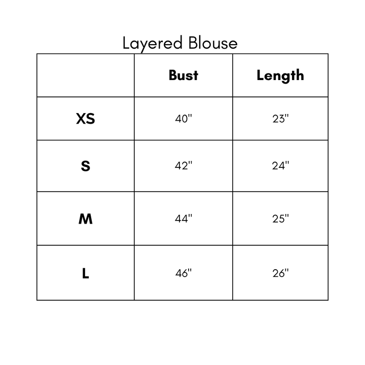 Layered Blouse - Taupe