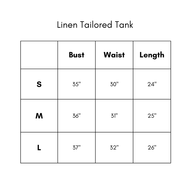Linen Tailored Tank - Light Green
