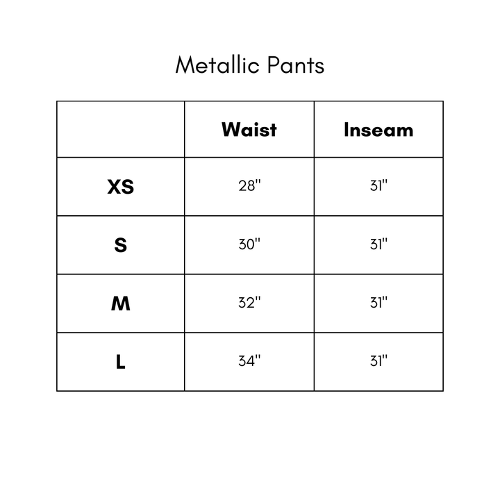 Metallic Pants