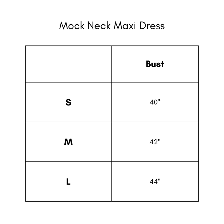 Mock Neck Knit Maxi Dress - Oatmeal