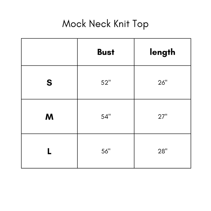 Mock Neck Knit Top - Twig