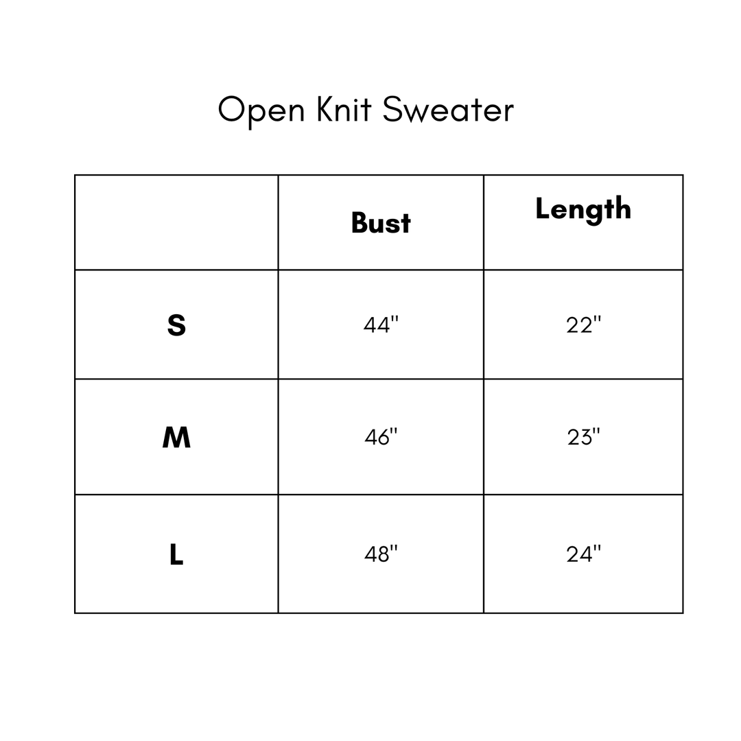 Open Knit Sweater - Butter/Punch