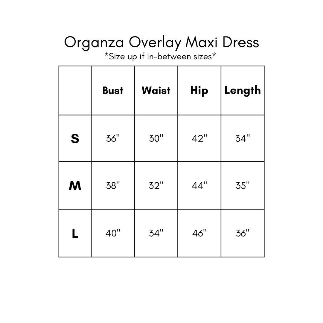Organza Printed Maxi Dress
