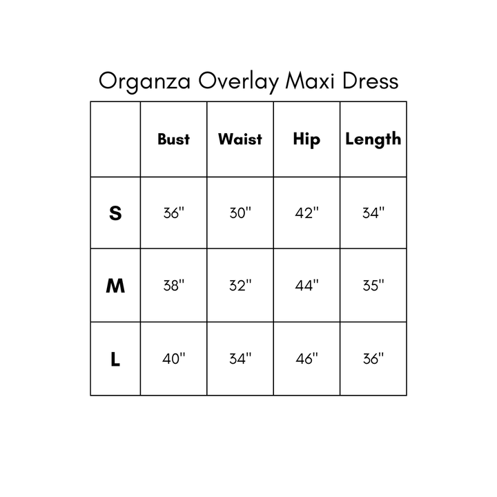 Organza Overlay Maxi Dress - Olive