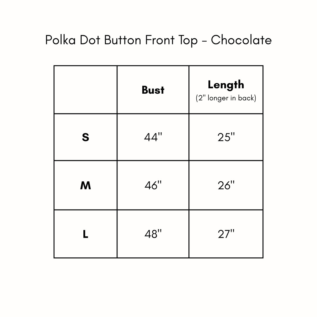 Polka Dot Button Front Top - Eggplant