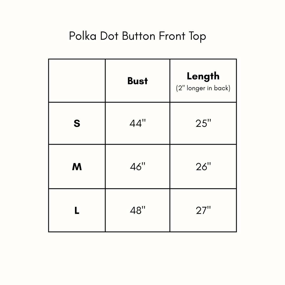 Polka Dot Button Front Top - Eggplant
