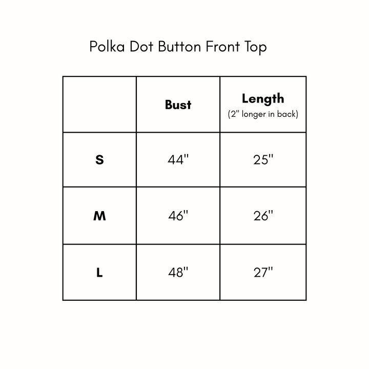 Polka Dot Button Front Top - Eggplant