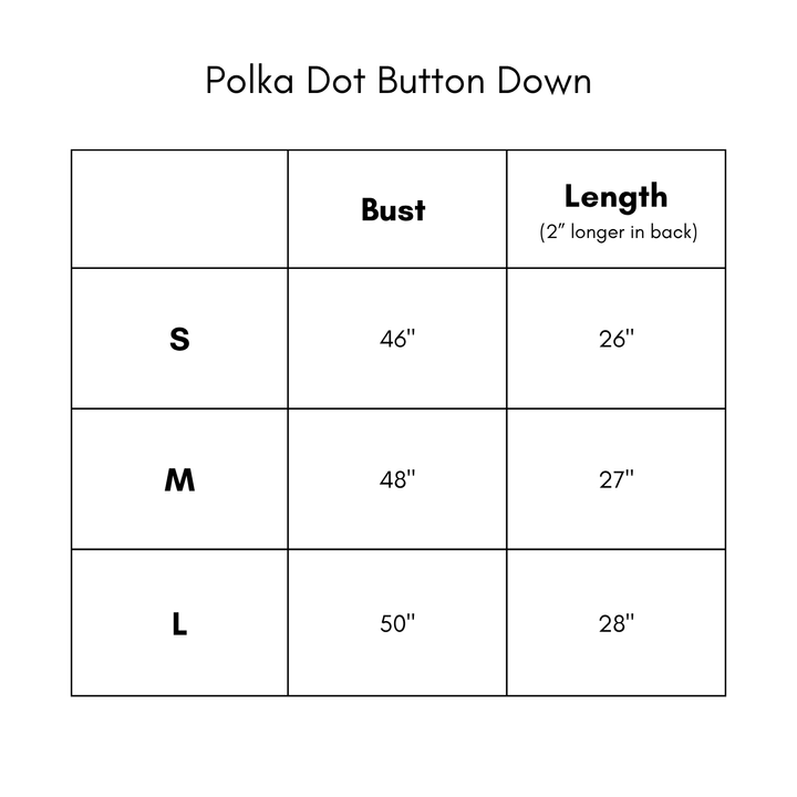 Polka Dot Button Down