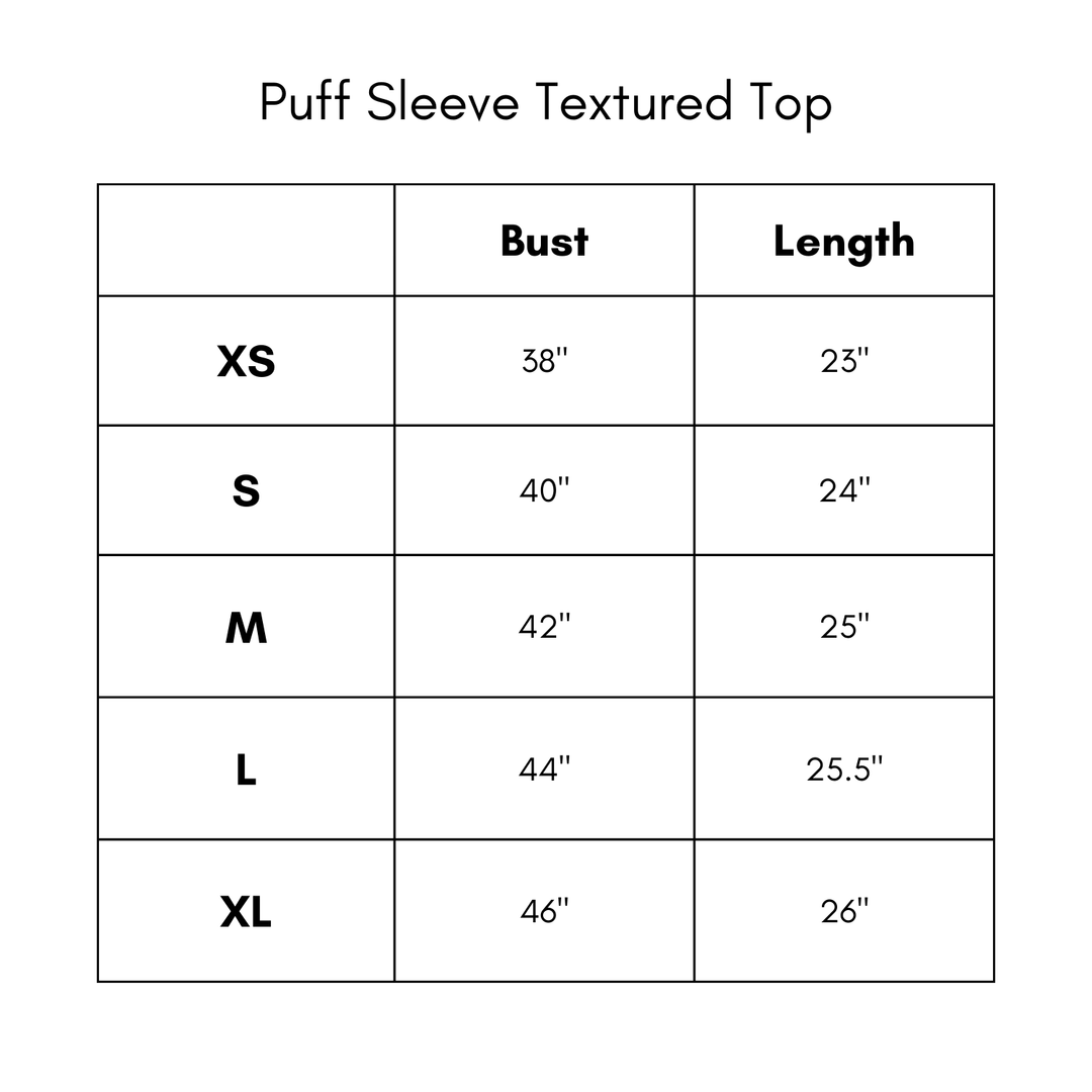 Puff Sleeve Textured Top - Pink/Orange