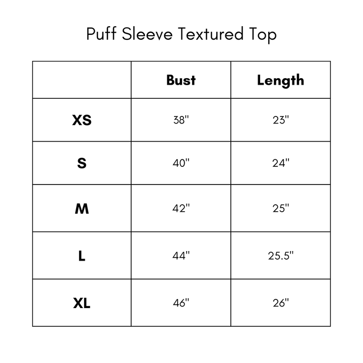 Puff Sleeve Textured Top - Pink/Orange