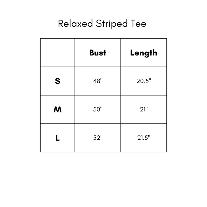 Relaxed Stripe Tee - Royal