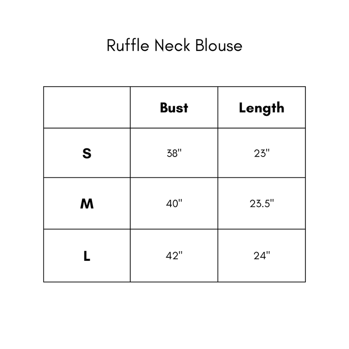 Ruffle Neck Blouse - Olive