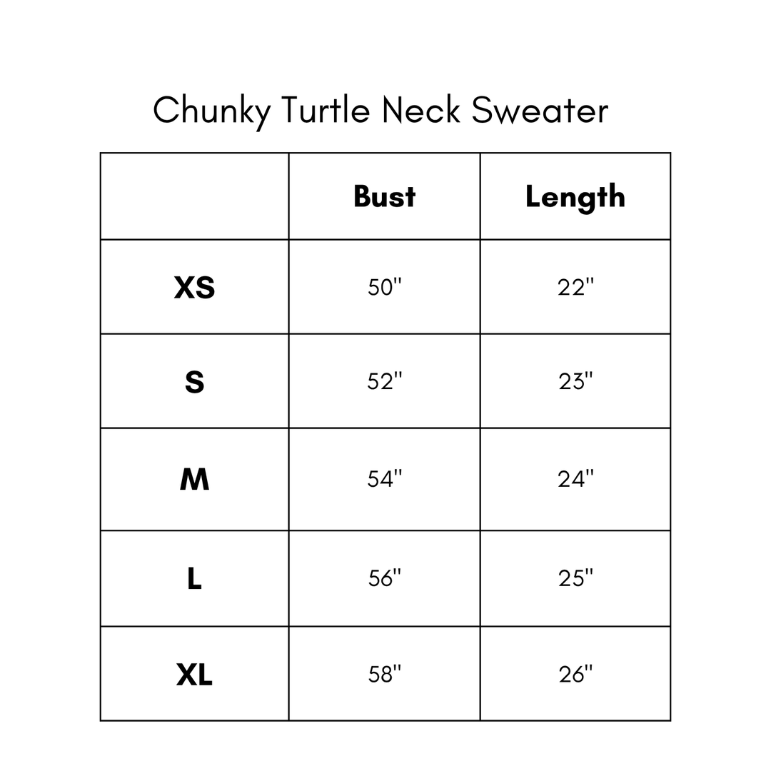 Chunky Turtleneck Sweater - Green