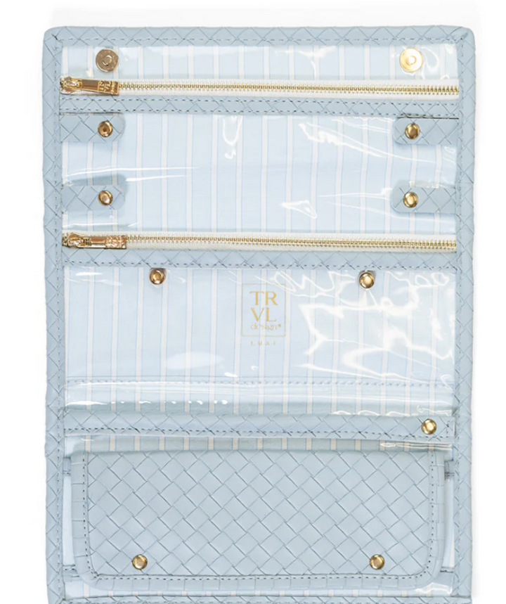 Luxe Jewelry Wallet - Woven Surf