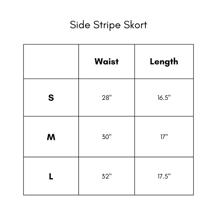 Side Stripe Skort - Green