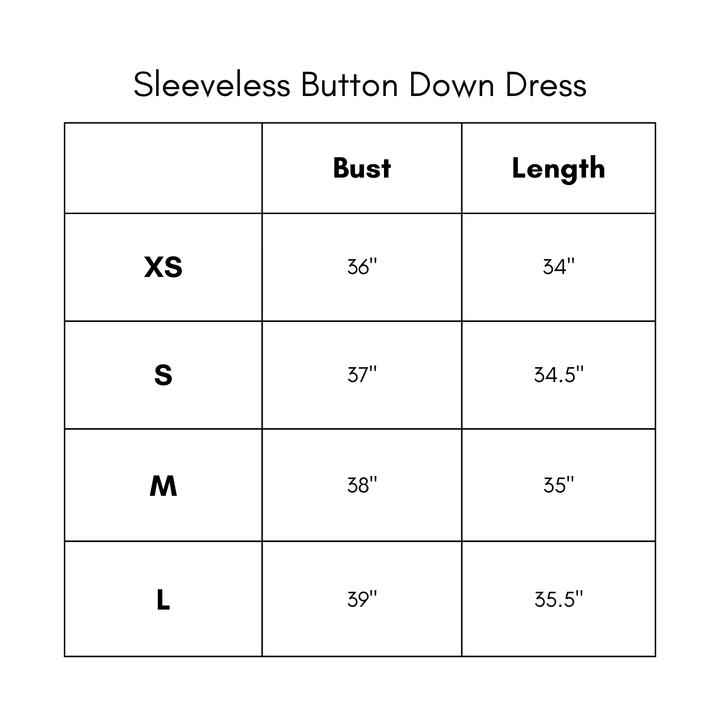 Sleeveless Button Down Dress