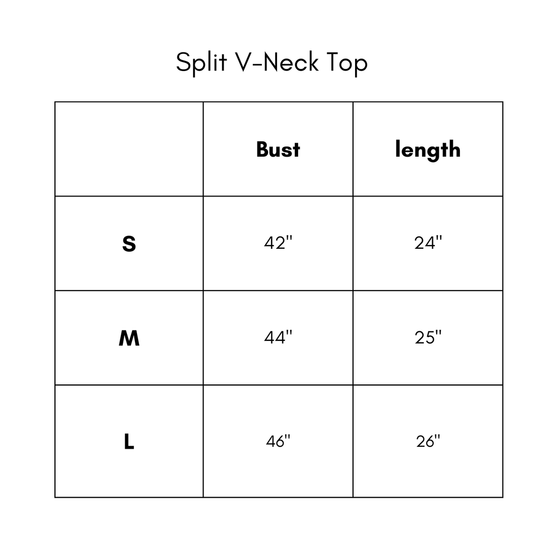 Split V Top - Coffee