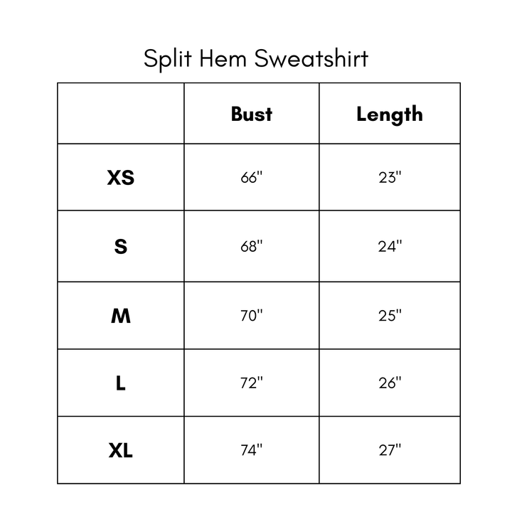 Split Hem Sweatshirt - Pink