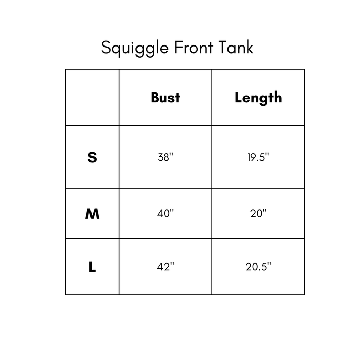 Squiggle Front Tank - Green