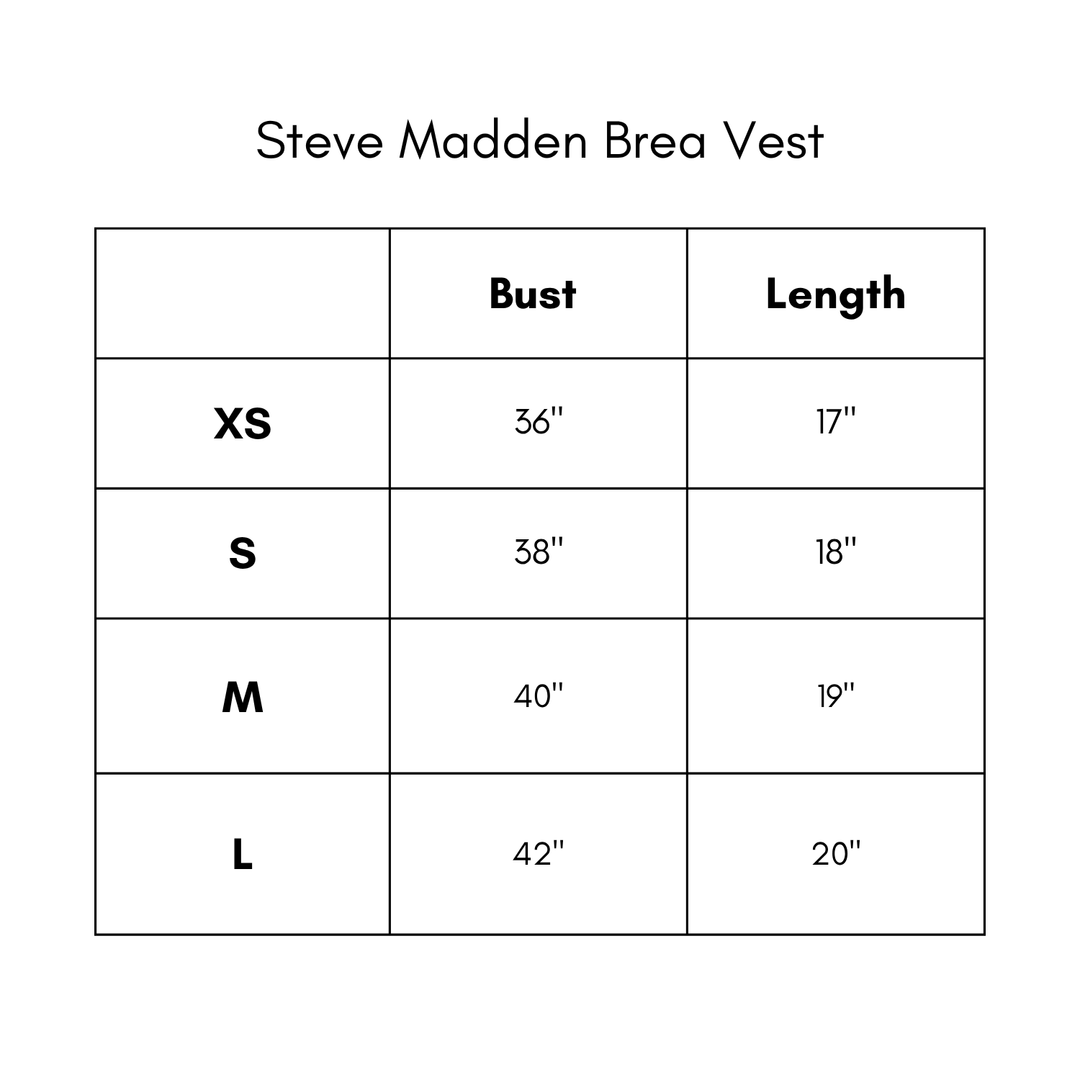 Steve Madden Brea Vest - Denim