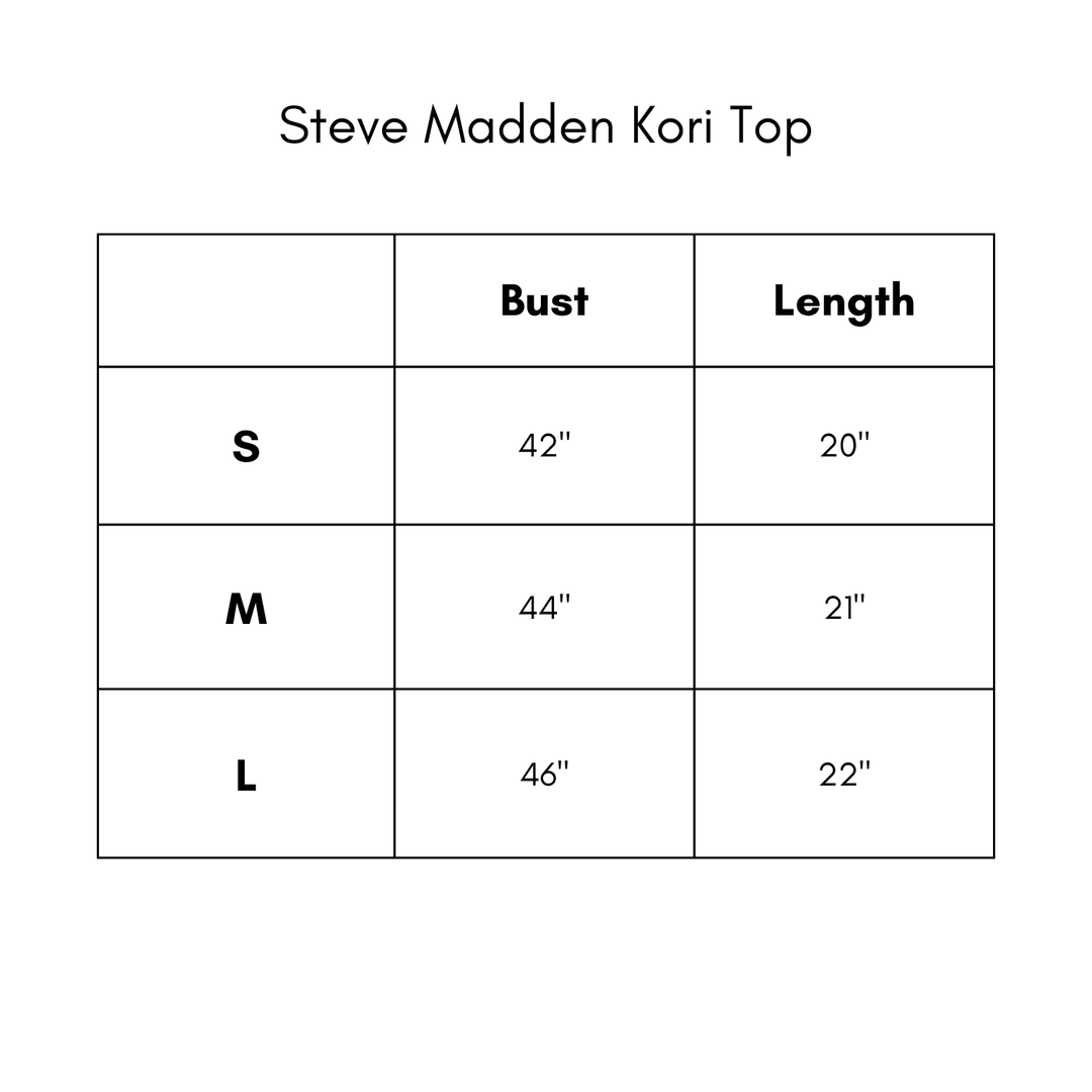 Steve Madden Kori Top - Gray