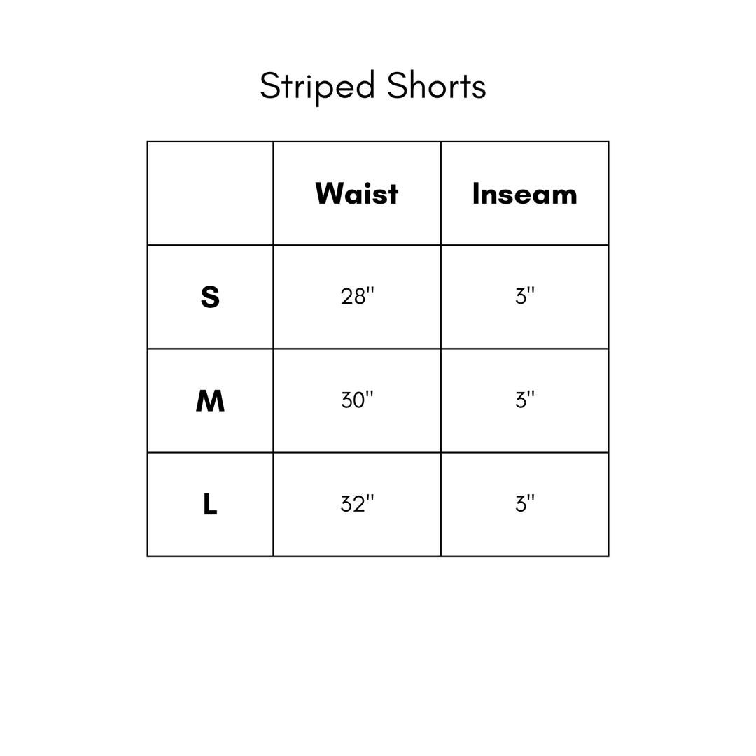 Striped Shorts - Punch/Coral