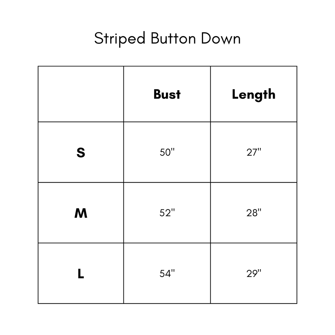 Striped Button Down - Pink