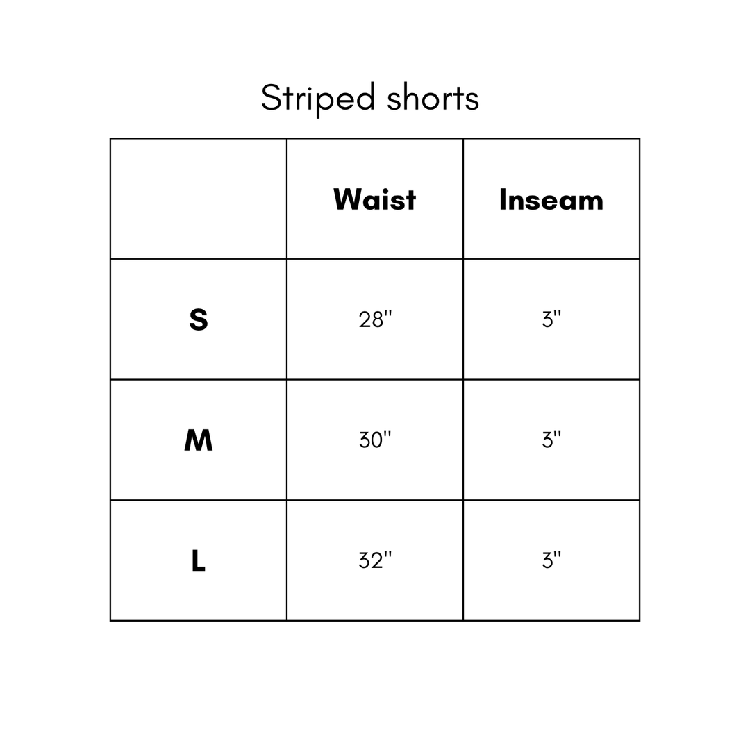 Striped Shorts - Punch/Coral