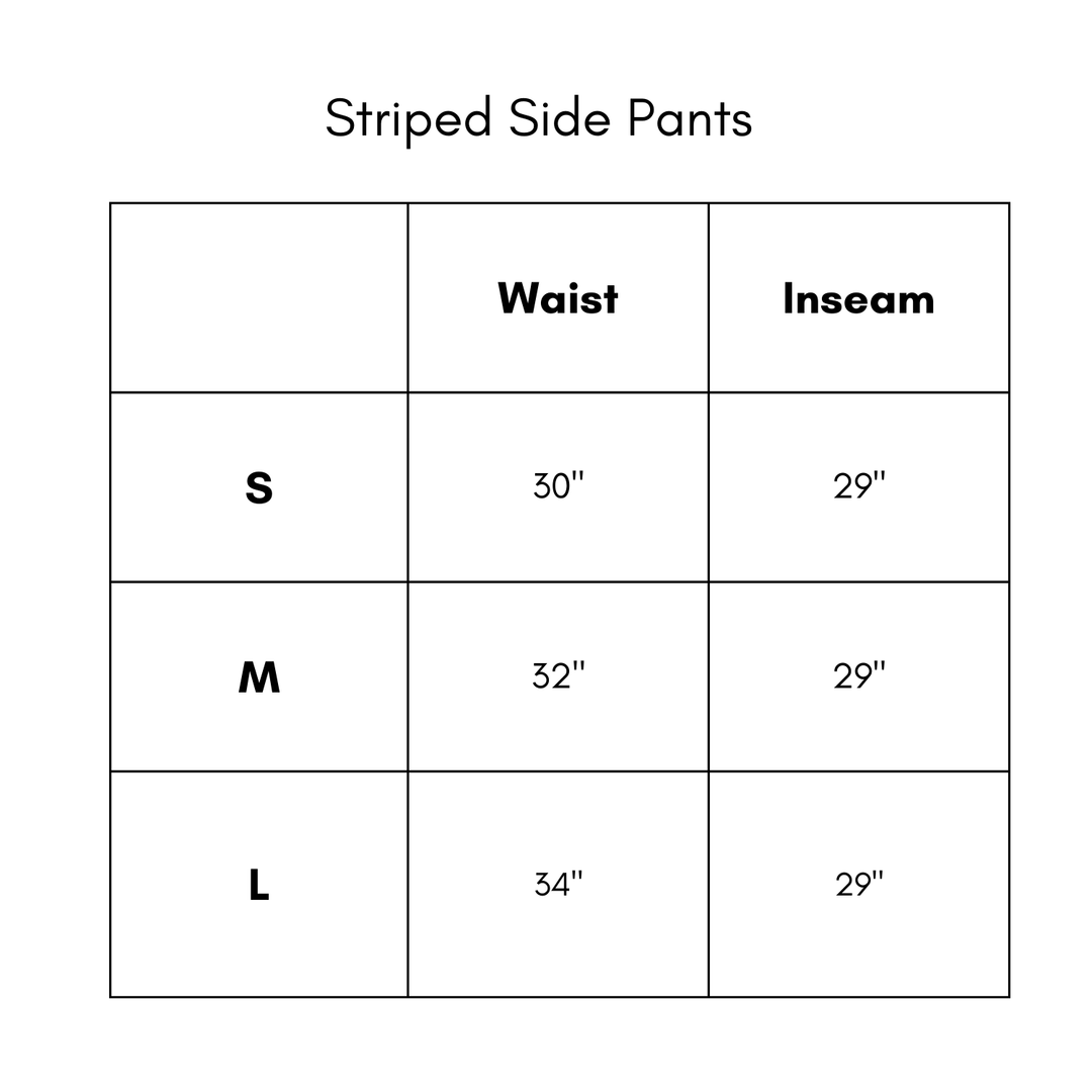 Striped Side Pants - Green