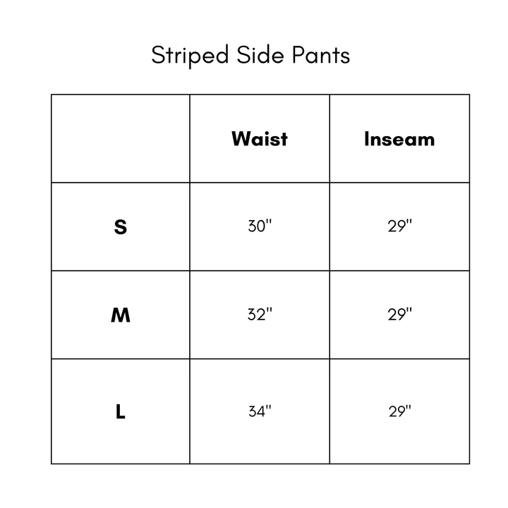 Striped Side Pants - Green