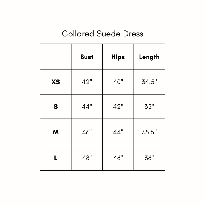 Collared Suede Dress - Camel
