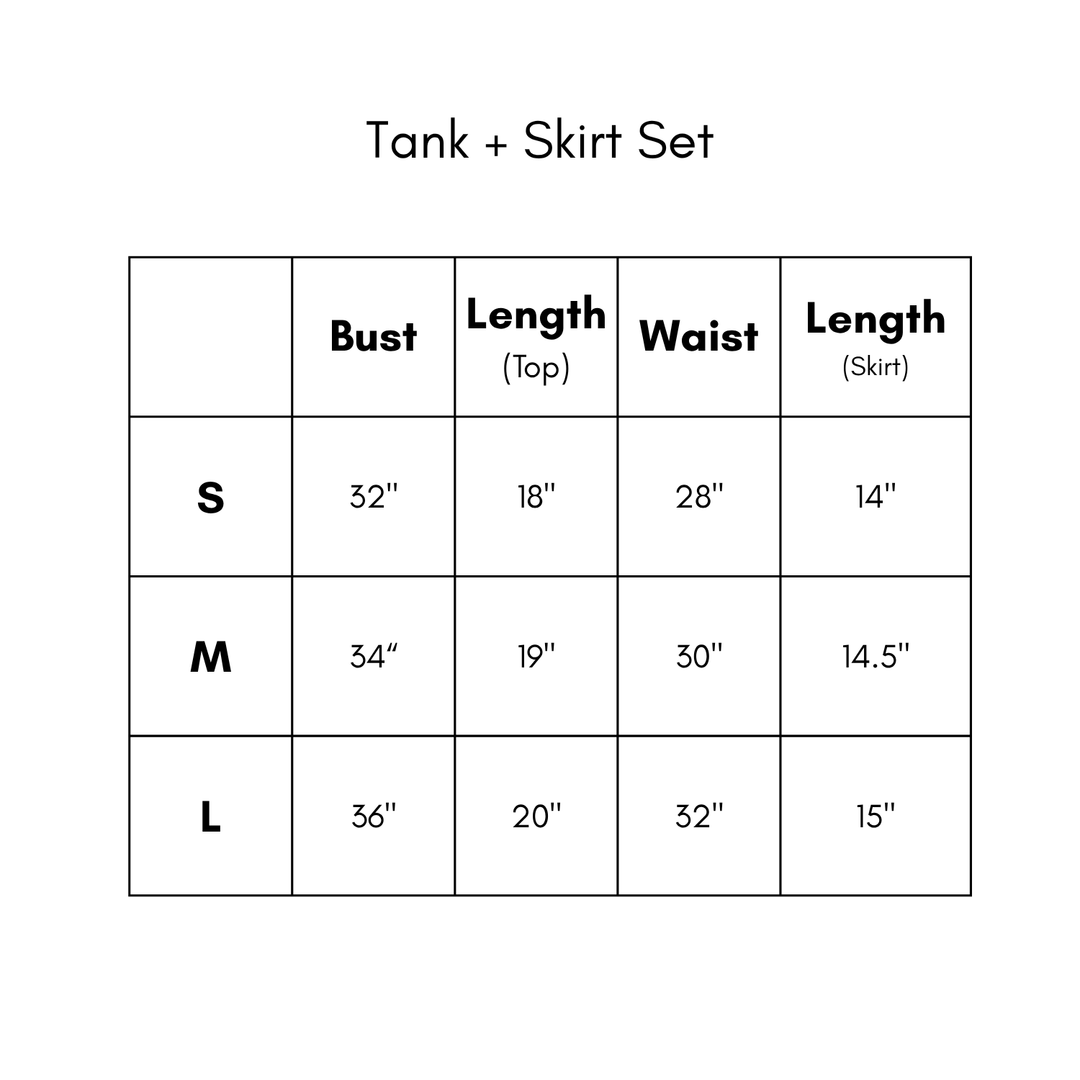 Tank + Skirt Set - Sky