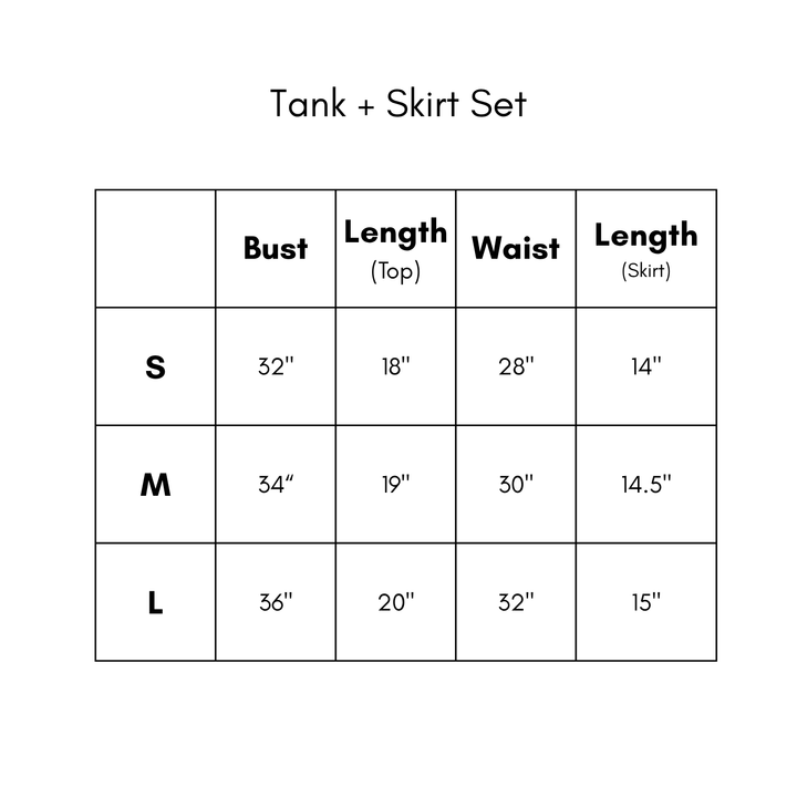 Tank + Skirt Set - Sky