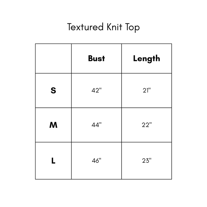 Textured Knit Top - Periwinkle